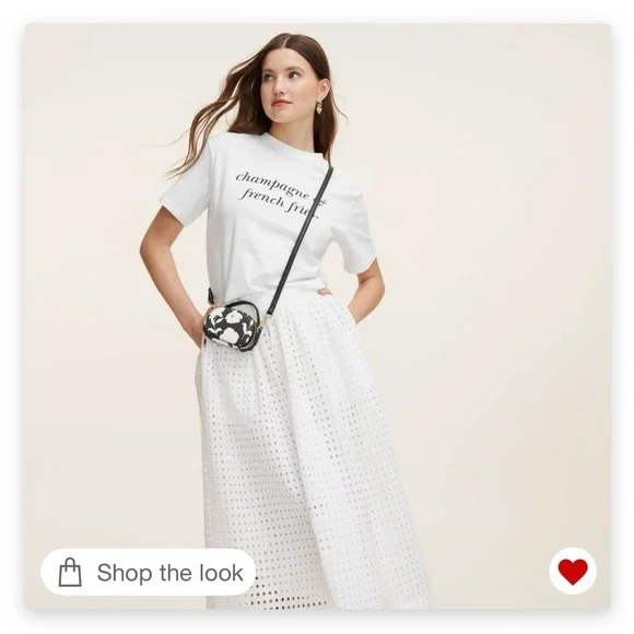 Classic Rose Mini Crossbody Bag - kate spade new york x Target Black/White - Picture 5 of 8